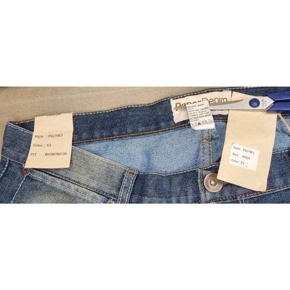 Rare Paper Denim & Cloth 38/30 Cotton/Poly Distressed Men July 2011 Jeans - Picture 11 of 11